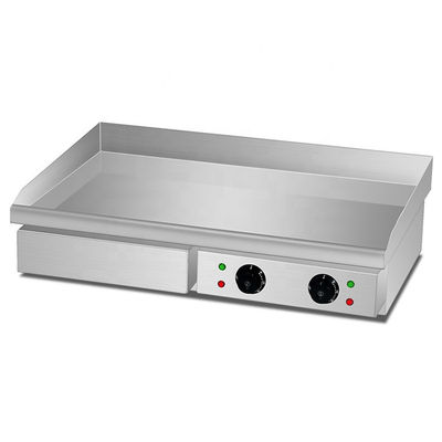 Grill de plato plano eléctrico para cocina de restaurante