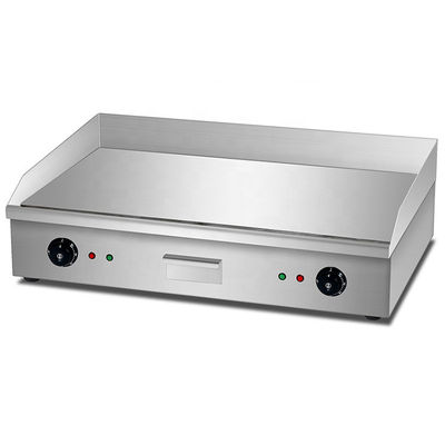 Placa de parrilla eléctrica de plata blanca de 35 kg panel de control de temperatura doble