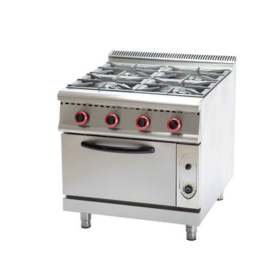 Equipo de cocina de acero inoxidable 4 quemadores estufas de gas natural con gas 220V