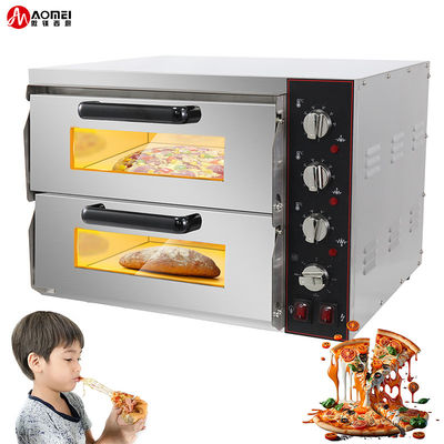 Máquina de hornear pan de pizza de cubierta eléctrica para bebidas alimenticias