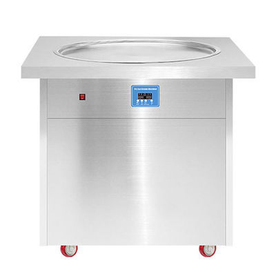 Máquina de rollo de helados fritos de doble plato para la industria de bocadillos
