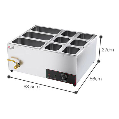 Equipo de restauración comercial Calentador de comida eléctrico para hoteles y restaurantes
