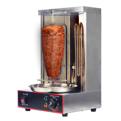 2 quemadores de pollo eléctrico rotisserie vertical para la producción automática de carne