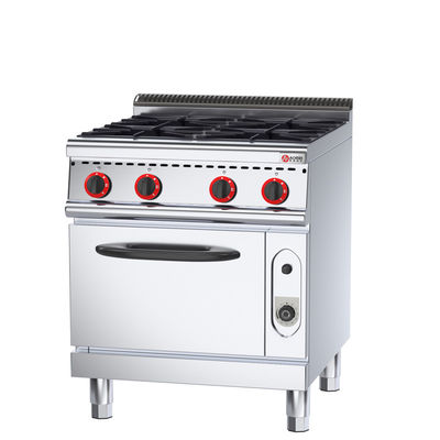 Cucinero de cocina multifunción de la serie 700 de 4 quemador de gas estufa de cocina con horno