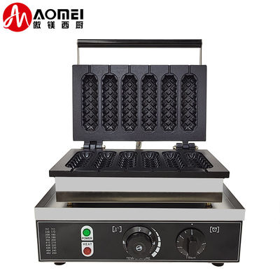 6 en 1 Comercial Electric Stick Waflera Panadero utensilios de cocina Snack Perrito caliente Waffle Machine 7.5 KG