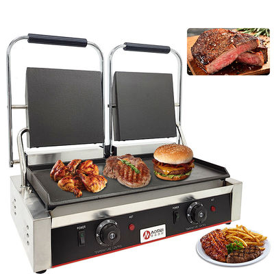 Grill eléctrico de acero inoxidable con fuente de alimentación eléctrica