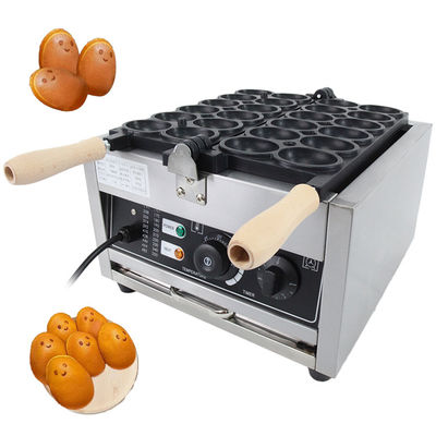 Máquina de Waffle no adhesiva eléctrica comercial 12pcs fabricante de pan de huevo coreano para el hogar