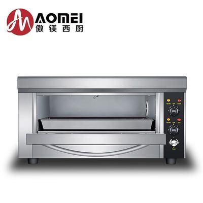 Horno de panadería eléctrico comercial con 1 capa y 1 bandeja 850x620x450mm Eficiencia
