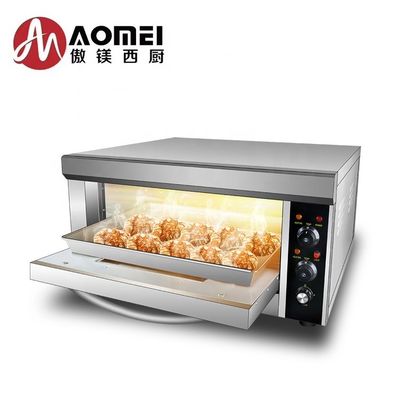 Horno de panadería eléctrico comercial con 1 capa y 1 bandeja 850x620x450mm Eficiencia