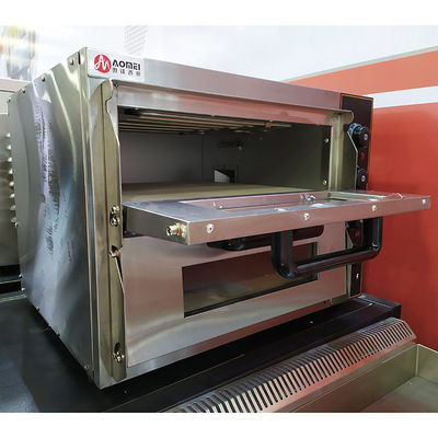 Horno eléctrico de pizza y máquina de pizza con horno de convección de dos capas NO controlado por aplicación