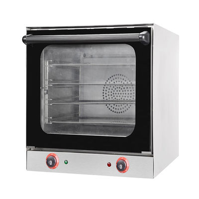 Horno de convección 4 bandejas de acero inoxidable para hornear comercial en 600x560x560mm tamaño