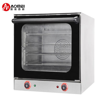 Horno de convección 4 bandejas de acero inoxidable para hornear comercial en 600x560x560mm tamaño