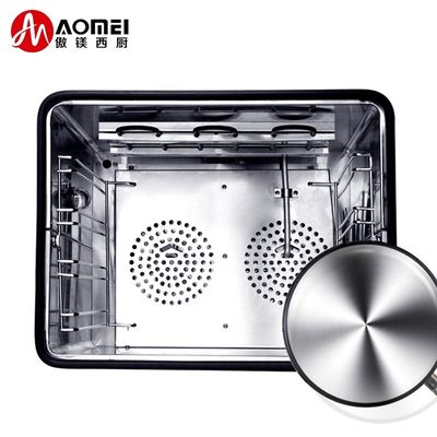 Horno eléctrico de convección de vapor para hornear 600x570x570mm Profesional y duradero