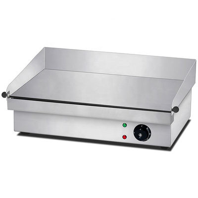 Equipo de cocina de restaurante Grill eléctrico de placas planas para hamburguesas perfectas