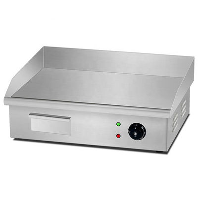 Grill eléctrico de hierro fundido vertical comercial de 550x425x225mm con cuerpo de acero inoxidable