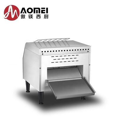Casas de acero inoxidable Cinturón eléctrico comercial transportador de pan tostador para el comercio