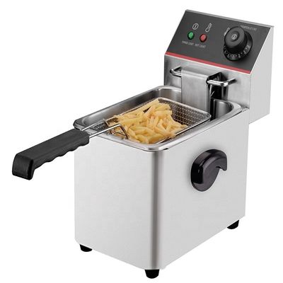 Fritadora de patatas eléctrica única con 220V-240V de voltaje y tamaño conveniente 215*380*310mm