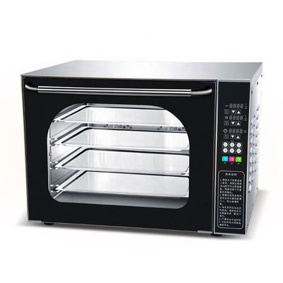 Horno de convección de vidrio digital de acero inoxidable para la producción de pan de panadería