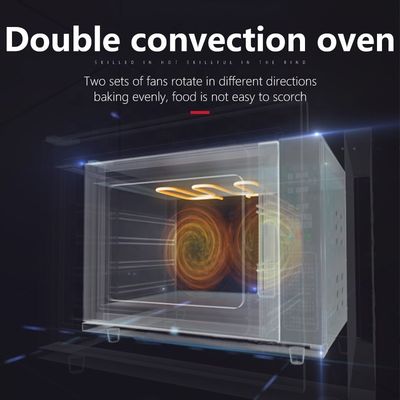Horno de convección de vidrio digital de acero inoxidable para la producción de pan de panadería