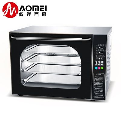 Horno de convección de vidrio digital de acero inoxidable para la producción de pan de panadería