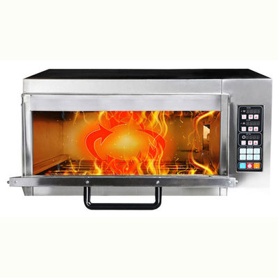Horno de pizza de piedra de acero inoxidable de 2500W con control de temporizador digital y función de merienda