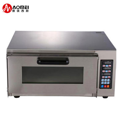Horno de pizza de piedra de acero inoxidable de 2500W con control de temporizador digital y función de merienda