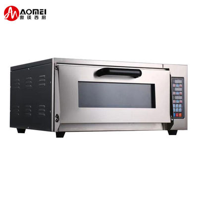 Horno de pizza de piedra de acero inoxidable de 2500W con control de temporizador digital y función de merienda