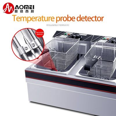 660x565x420mm Durable de acero inoxidable Chips eléctricos máquina de freír profunda con cesta gruesa