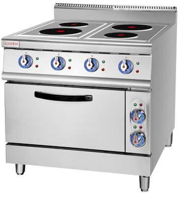 Equipo de cocina de acero inoxidable 4 quemadores estufas de gas natural con gas 220V