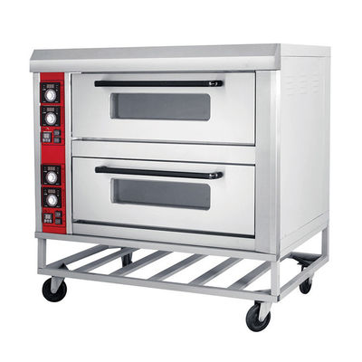 Fácil de operar Acero inoxidable Tres capas Eléctricos horno de pizza Maquinas de panadería ventaja