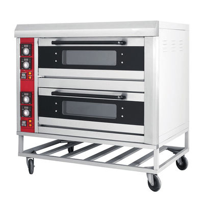 Fácil de operar Acero inoxidable Tres capas Eléctricos horno de pizza Maquinas de panadería ventaja