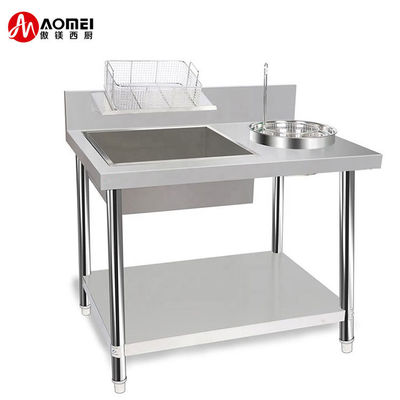 800/1000x700x800mm Mesa de cocina comercial para el empaquetado rápido y sin problemas