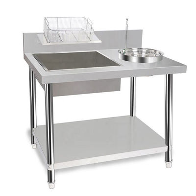 800/1000x700x800mm Mesa de cocina comercial para el empaquetado rápido y sin problemas