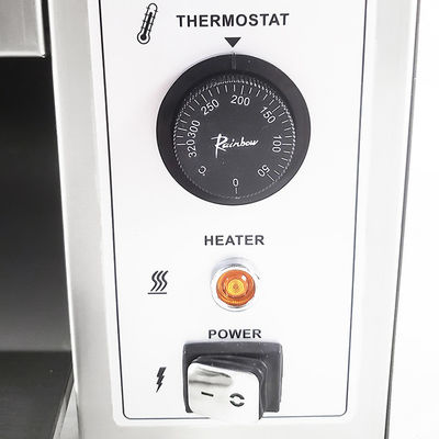 Tostadora eléctrica de cinta transportadora de 1600W para pan de hamburguesa en la industria alimentaria comercial