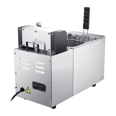 Freidora eléctrica digital de 8L con cuerpo de acero inoxidable y calefacción rápida