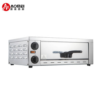 Cocina comercial Horno eléctrico de pizza de acero inoxidable con cacerola 220V 1200W