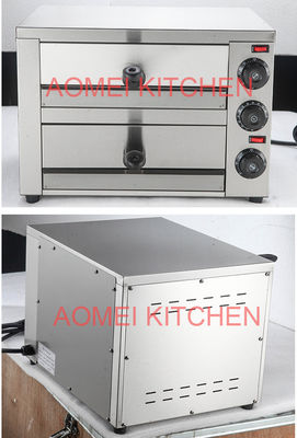 Horno eléctrico de pizza para pan de pizza panadería 12 pulgadas de acero inoxidable Cocina de mesa