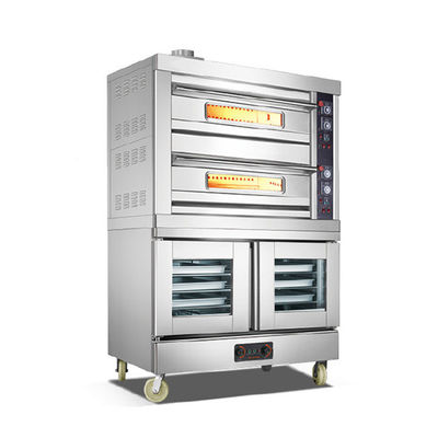 Restaurante Hotel Panadería Acero inoxidable Lujo Horno eléctrico/gas con probador 16000