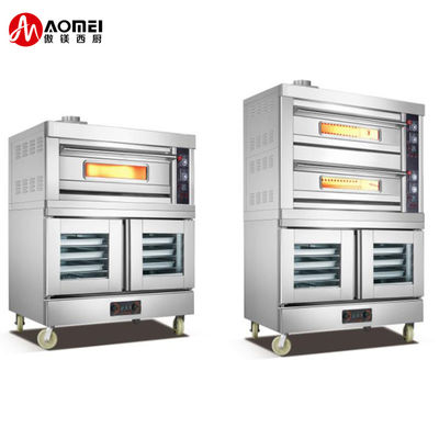 Restaurante Hotel Panadería Acero inoxidable Lujo Horno eléctrico/gas con probador 16000