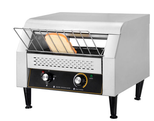 Máquina de tostador de pan con transportador eléctrico de acero inoxidable para desayuno en hoteles