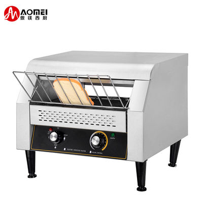 Máquina de tostador de pan con transportador eléctrico de acero inoxidable para desayuno en hoteles