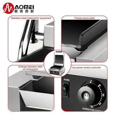Grill eléctrico para pan Panini con placas de sandwich intercambiables