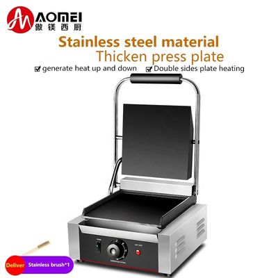 Grill eléctrico para pan Panini con placas de sandwich intercambiables