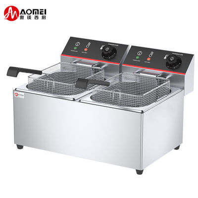 Equipo comercial Fritar eléctrico sano 2 tanque 2 cesta para máquina industrial