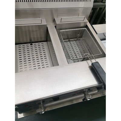 Comerciantes eléctricos de 18L con tanques dobles y freidoras de chispas con válvula de escape de aceite