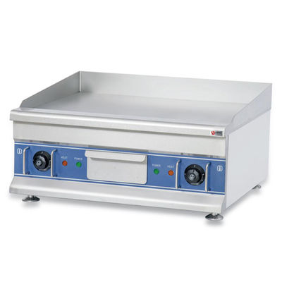 Grill eléctrico para restaurantes comerciales con una potente cocina de acero inoxidable