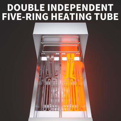Friteca de plata con temperatura automática y elevación