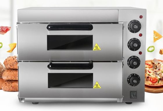 Horno eléctrico de pizza comercial con piedra de pizza Temperatura 50-350 ° C Capacidad 30 KG