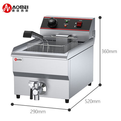 Fritadora de aceite 13L 13L profesional 2 tanques 2 cestas Frito eléctrico de pollo para 2023
