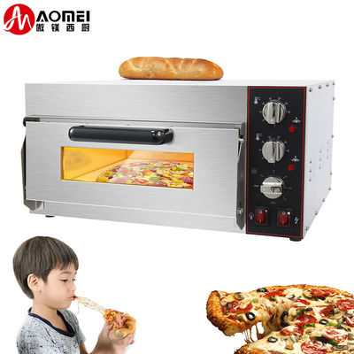 Equipo de cocina de panadería de doble capa Horno eléctrico de pizza para cocinas comerciales